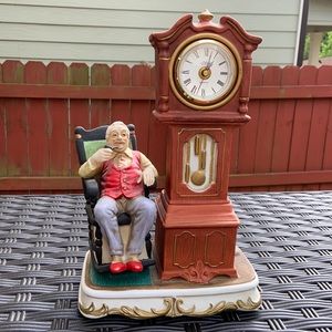 Grand father’s clock figurine